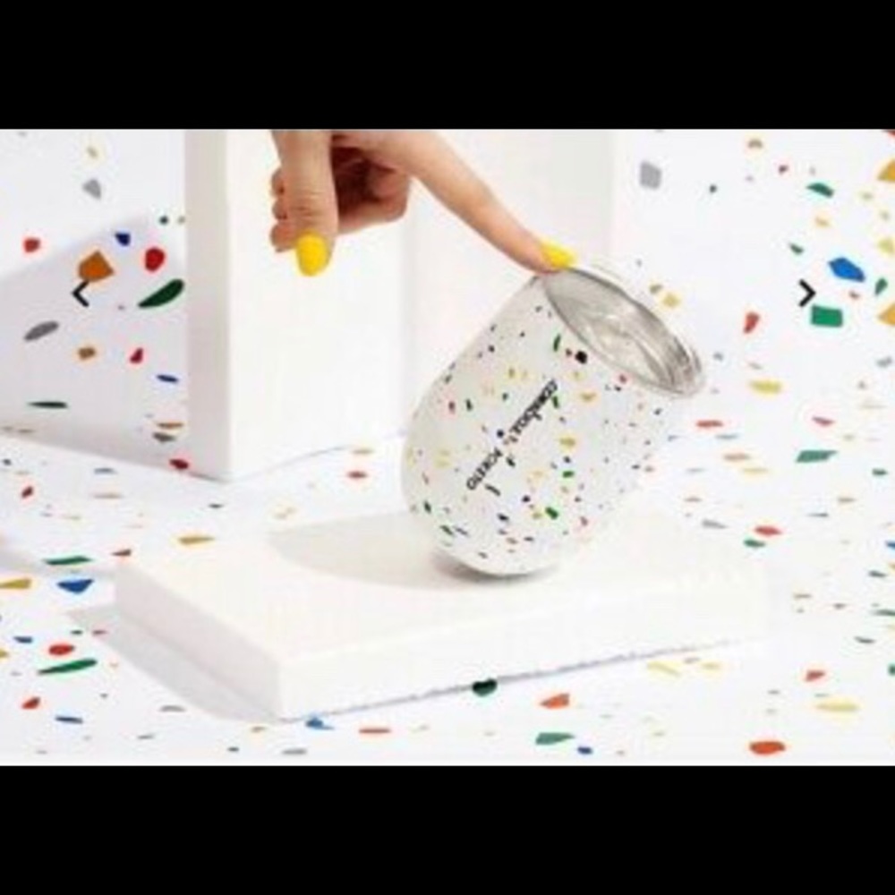 Corkcicle Poketo Stemless in White Terrazzo - NWT - Picture 3 of 9